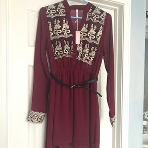 Pink Blush M red dress- brand new!